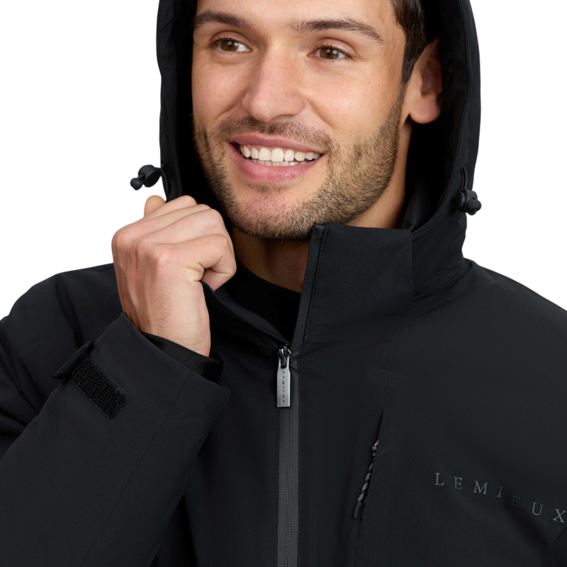 LeMieux - Cappotto impermeabile da allenamento da uomo nero