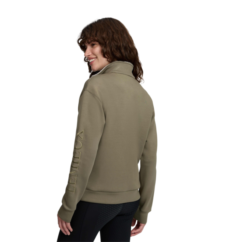 LeMieux - Sudadera de mujer con cuello de cremallera Scarlet verde sauce