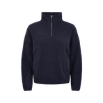 Lemieux - Sudadera de manga larga mujer Dana quarter zip marino | - Ohlala