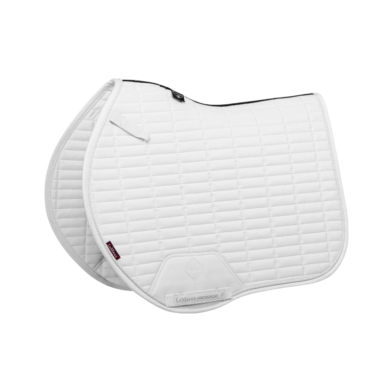 Lemieux - Tapis de selle Square EuroJump Suede blanc | - Ohlala