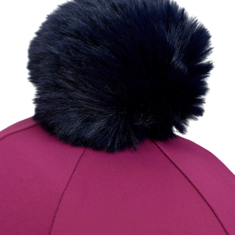 LeMieux - Funda para casco Clásica color mora con pompón desmontable