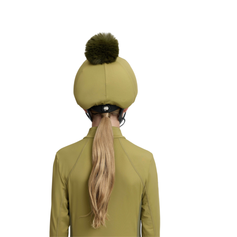LeMieux - Classique Gooseberry Helmet Cover with Removable Pom-Pom