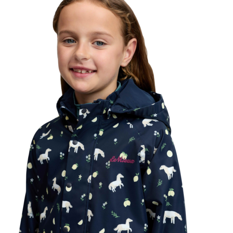 LeMieux - Giacca impermeabile per bambini Pippin Splash blu navy