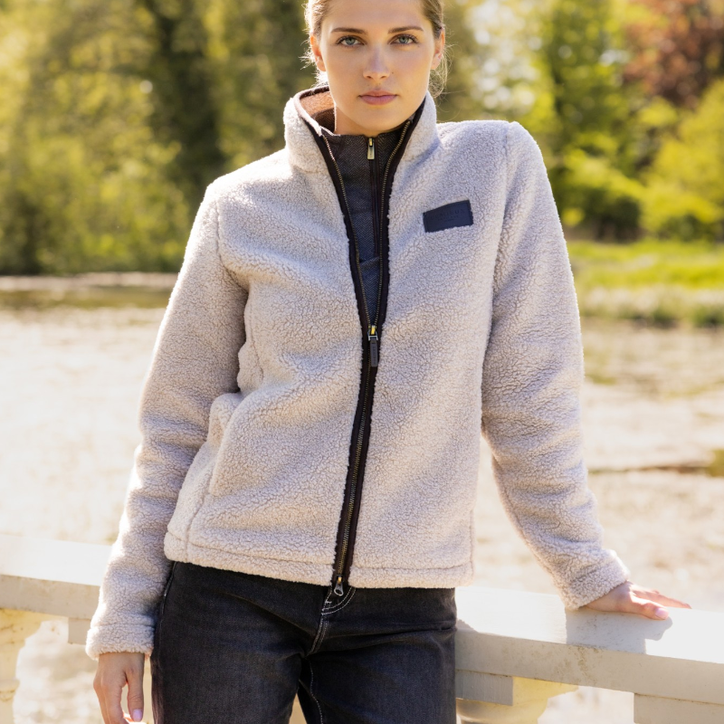 LeMieux - Women's Heritage Borg Fleece Jacket, Stone