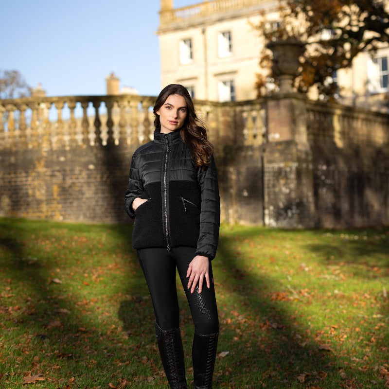 Lemieux - Polaire manches longues hybride femme Alissa noir
