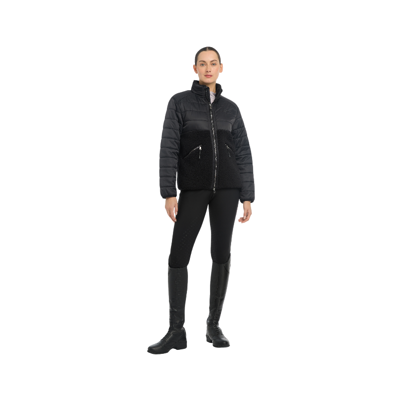 Lemieux - Polaire manches longues hybride femme Alissa noir