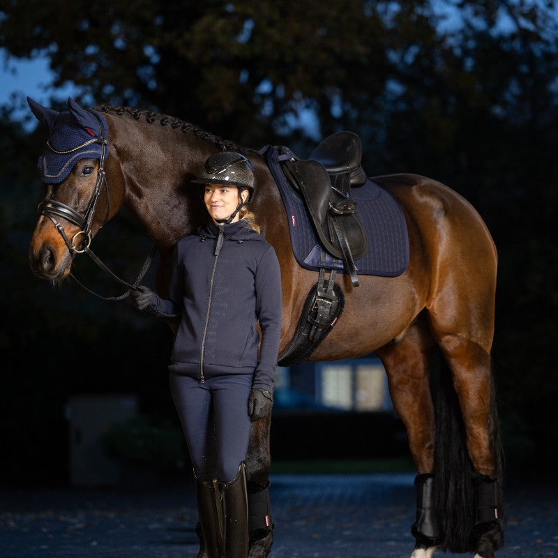 Lemieux - Pro Sorb Plain 2 Square dressage pad navy | - Ohlala