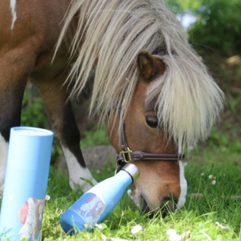 Les poneys de Zoé - Gourde LPZ bleu | - Ohlala