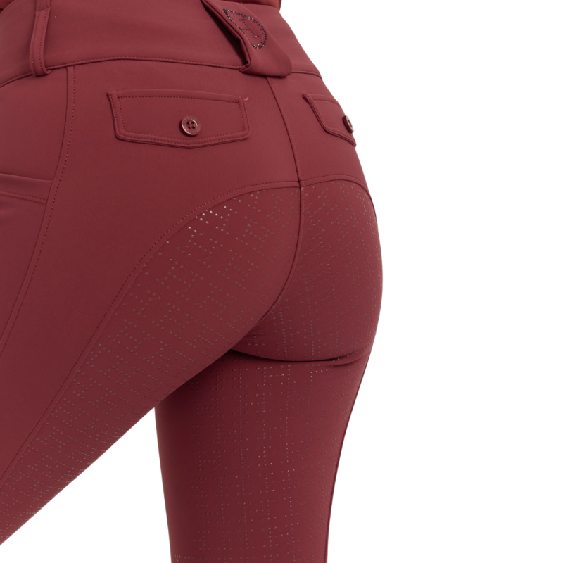 Harcour - Pantalón de equitación mujer Ludivine vigne