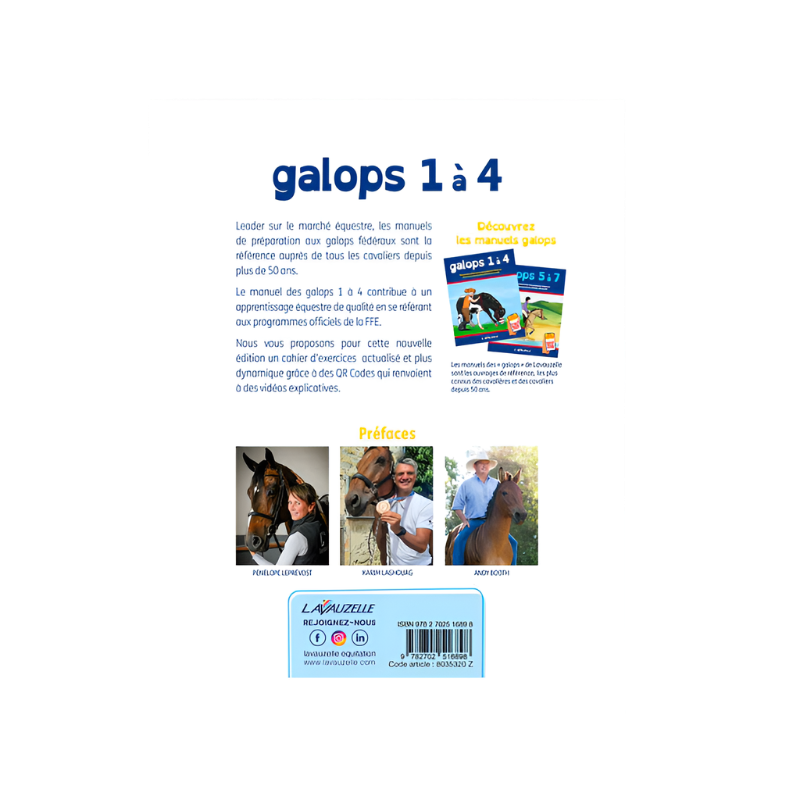 Lavauzelle - Cuaderno de ejercicios galops 1 a 4 con vídeos | - Ohlala