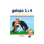 Lavauzelle - Cahier d'exercices galops 1 à 4 avec vidéos | - Ohlala