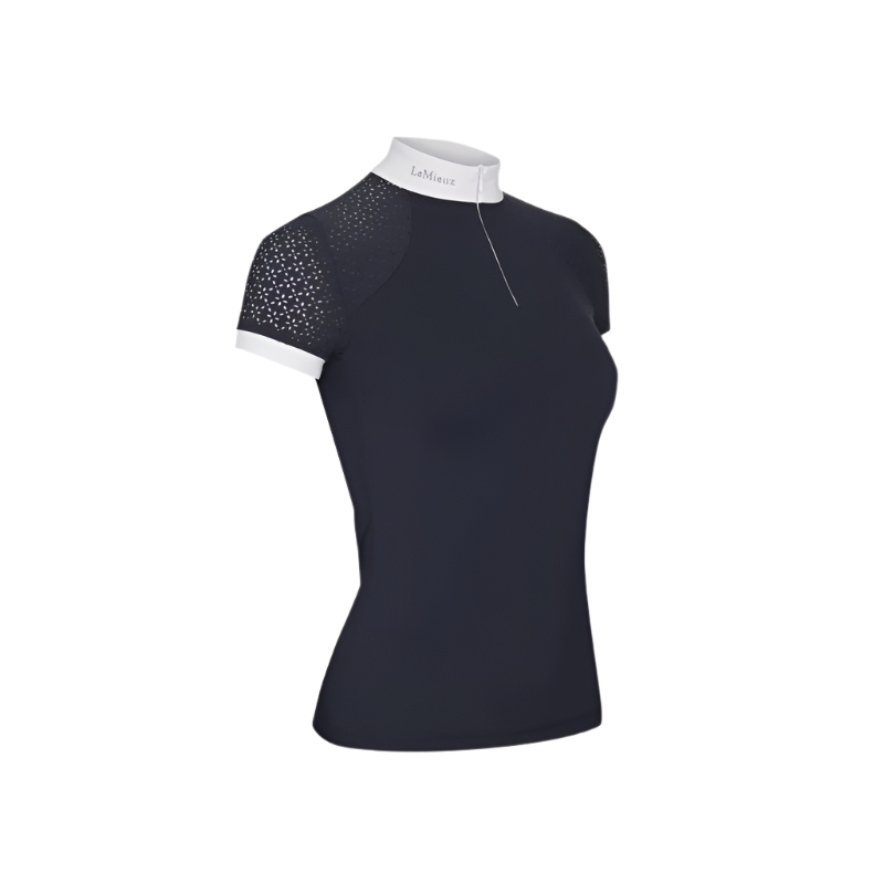 LeMieux - Women's short sleeve shirt Olivia navy | - Ohlala