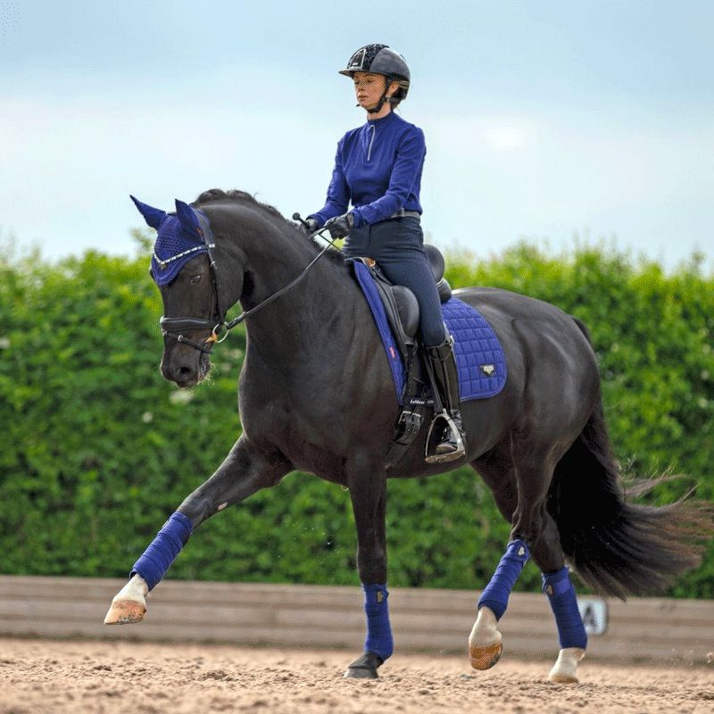 LeMieux - Loire Memory Satin violet dressage pad | - Ohlala