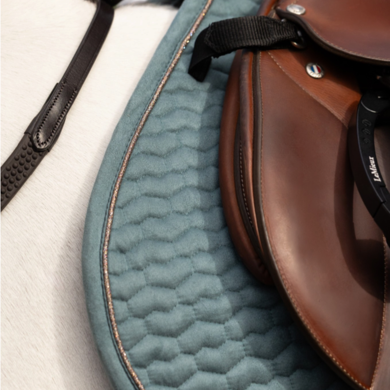 Mini Suede Close Contact Square Saddle Pad in Aloe - LeMieux