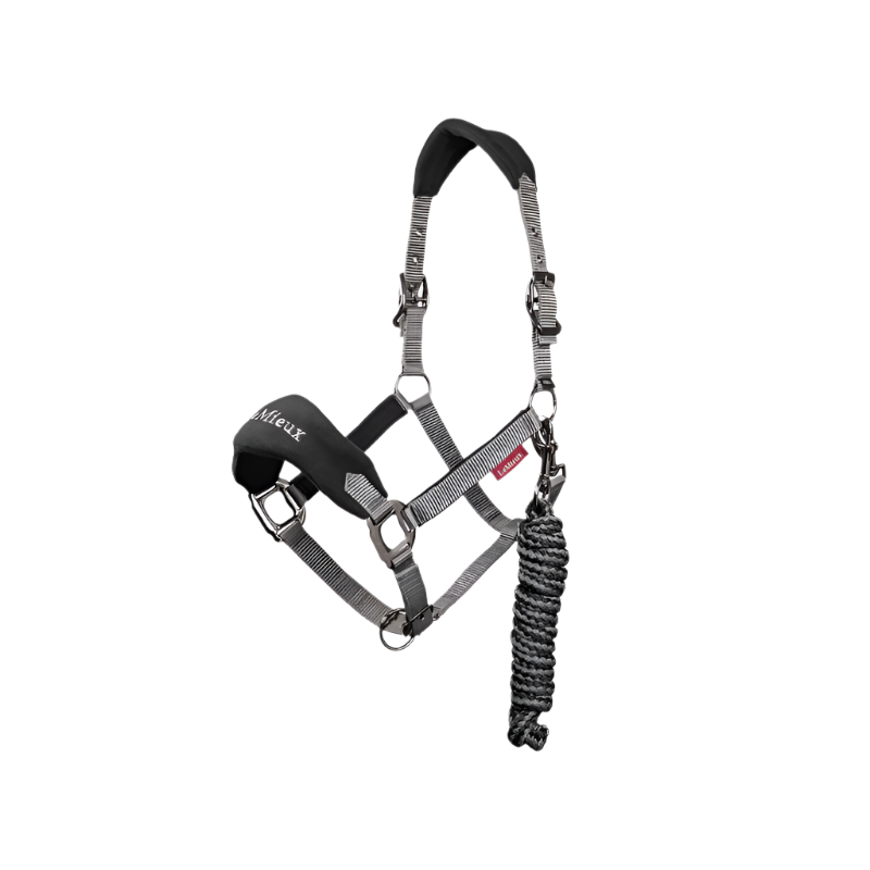 LeMieux - Vogue Halter + Lead Rope Set grey/black | - Ohlala