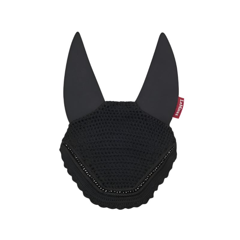 LeMieux - Geräuschdämpfende Fliegenhaube Diamante Acoustic schwarz | - Ohlala
