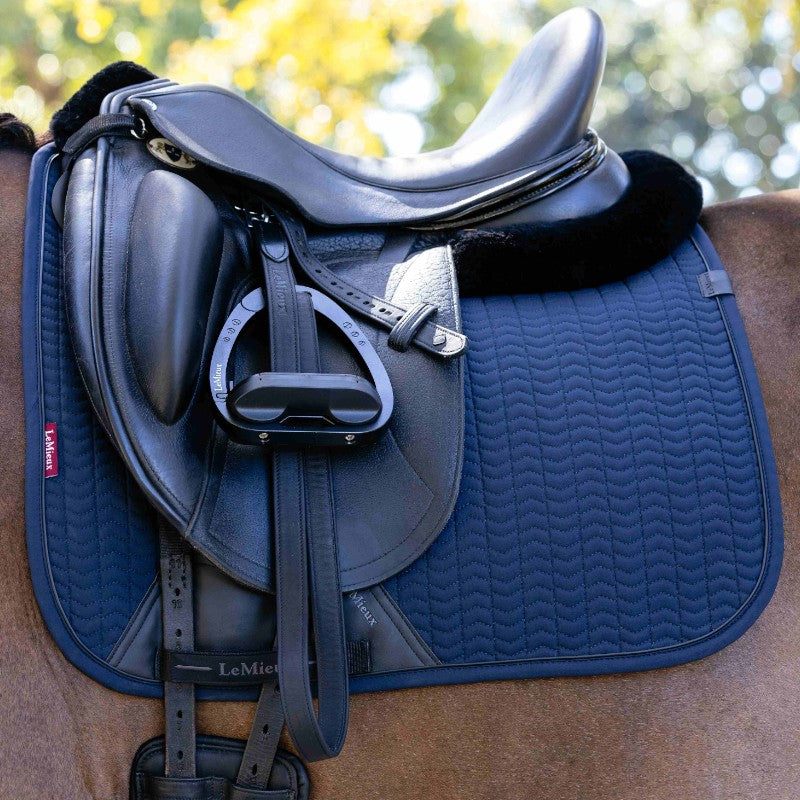 Lemieux - Dressage saddle pad Finesse marine | - Ohlala