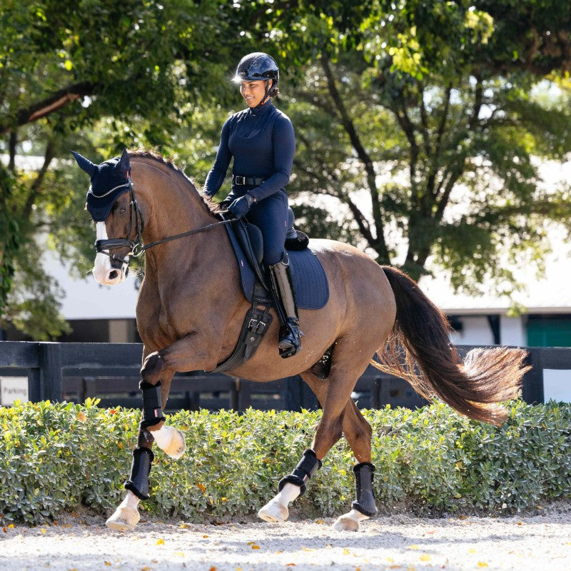 Lemieux - Dressage saddle pad Finesse marine | - Ohlala