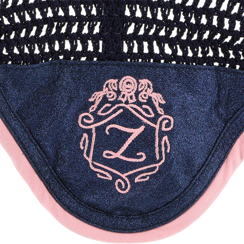 Les poneys de Zoé - Bonnet court pour chevaux #Teamlesponeysdezoé marine/ rose | - Ohlala