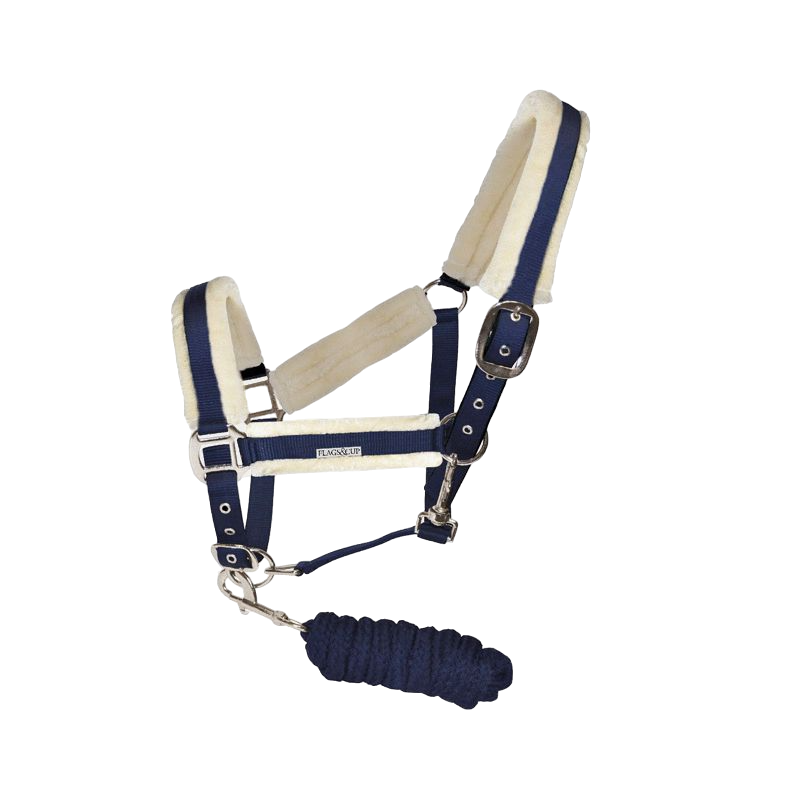 Flags & Cup - Set licol et longe Velta marine | - Ohlala