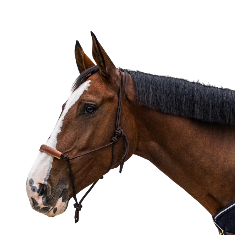Kentucky Horsewear - Ethologisch halster Touw bruin | - Ohlala