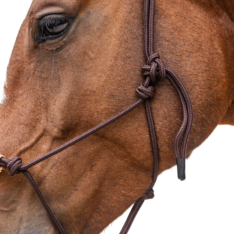 Kentucky Horsewear - Ethologisch halster Touw bruin | - Ohlala