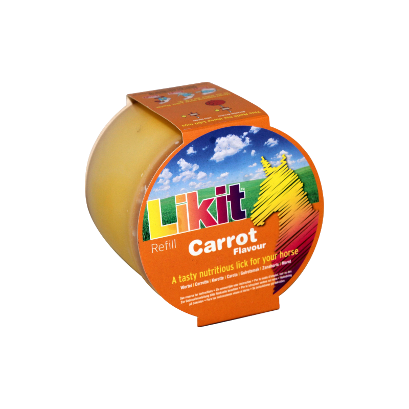 Likit - Friandise pour chevaux pierre carotte 650 g | - Ohlala