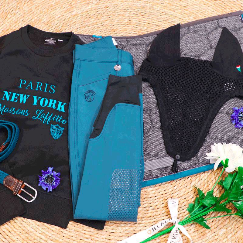 Jump'In - Damen Reithose Super X Blau Lagune | - Ohlala