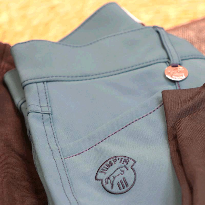Jump'In - Damen-Reithose Super X Blau Lagune | - Ohlala