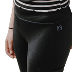 Equithème - Legging d'équitation full grip enfant Lyly noir/ bleu roi | - Ohlala