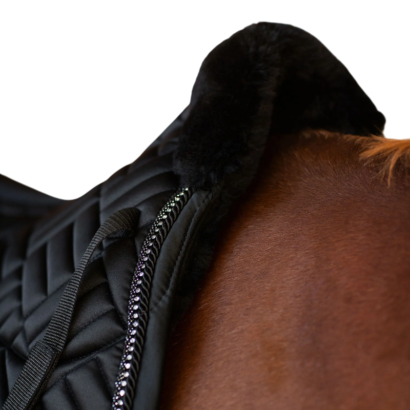 Equestrian Stockholm - Tapis de dressage Crystal noir | - Ohlala