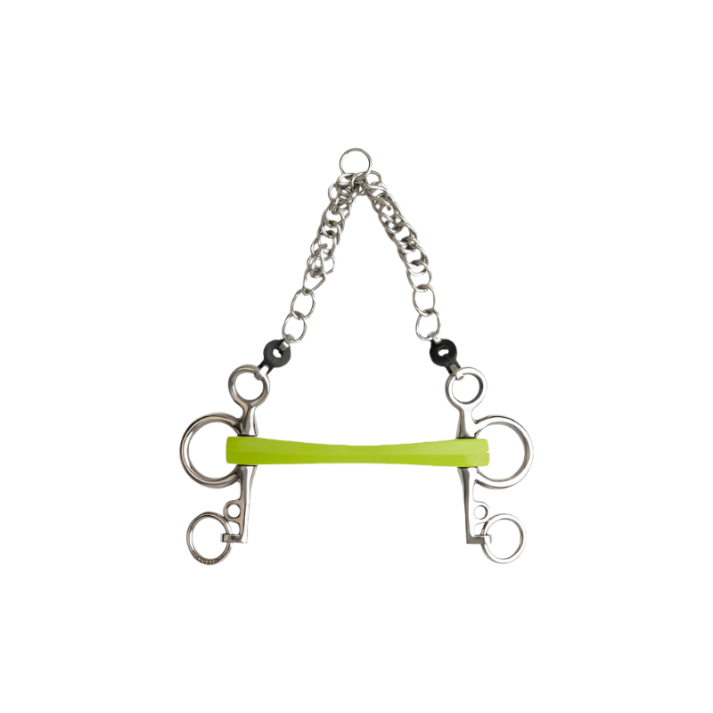 Metalab - Pelham Flexi Soft gerades Gebiss kurze Schenkel grün | - Ohlala