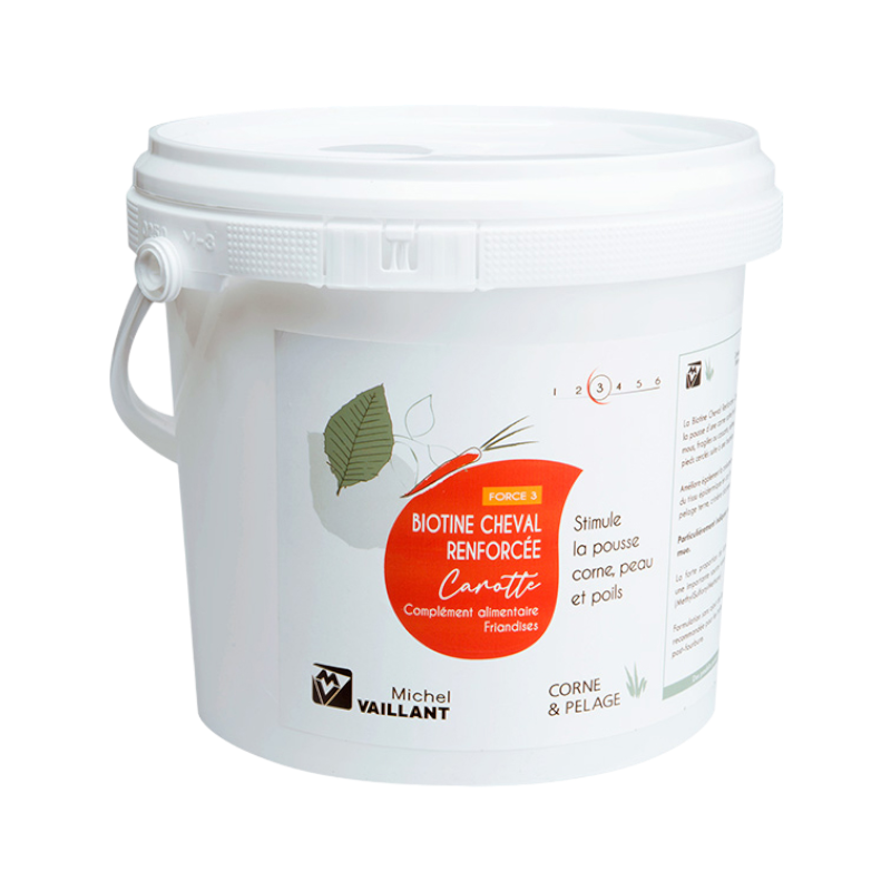 Michel Vaillant - Food supplement for hoof and skin treats Biotin reinforced carrot