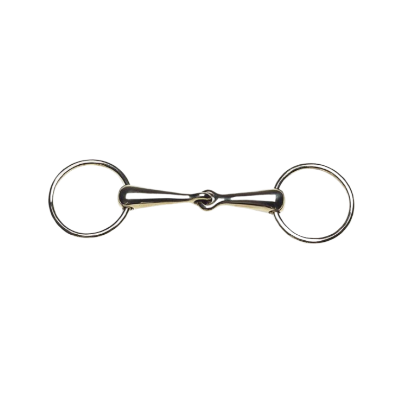 Feeling - Broken 2-ring snaffle bit in German silver | - Ohlala