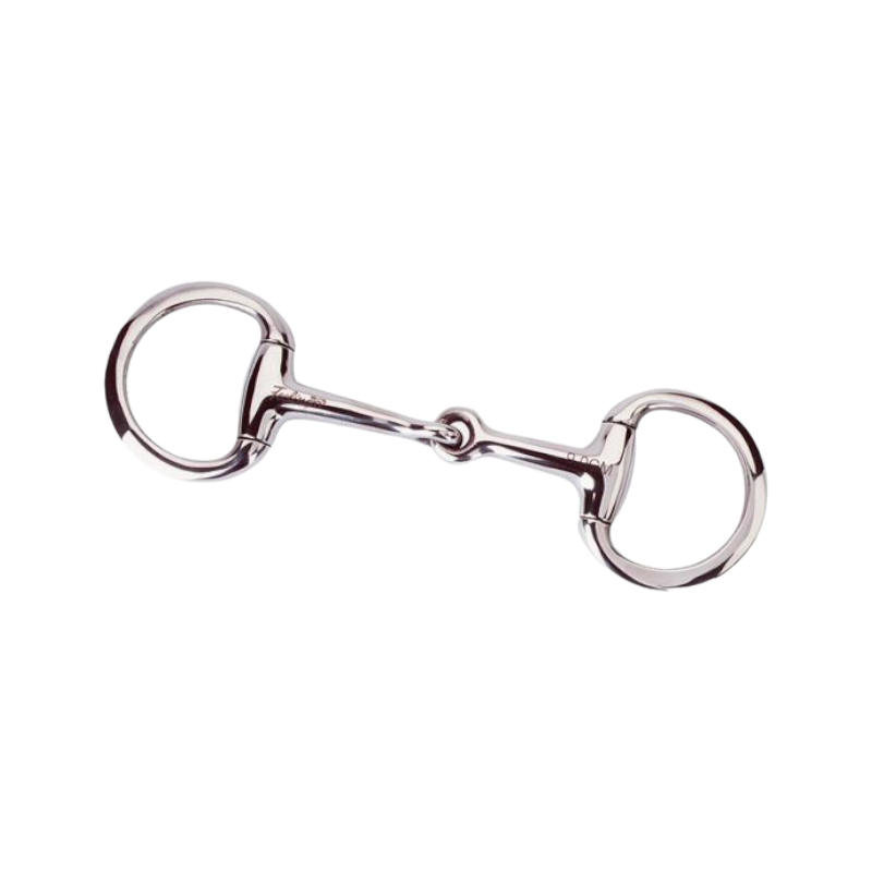 Feeling - Mini olive mouth bit, broken, flat rings, stainless steel | - Ohlala