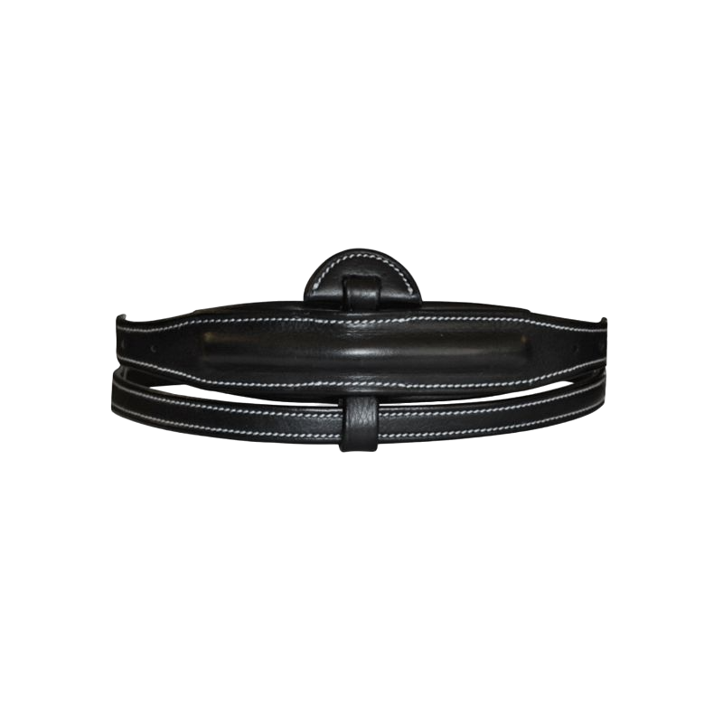 Flags & Cup - Rounded noseband center 1/2 round black | - Ohlala