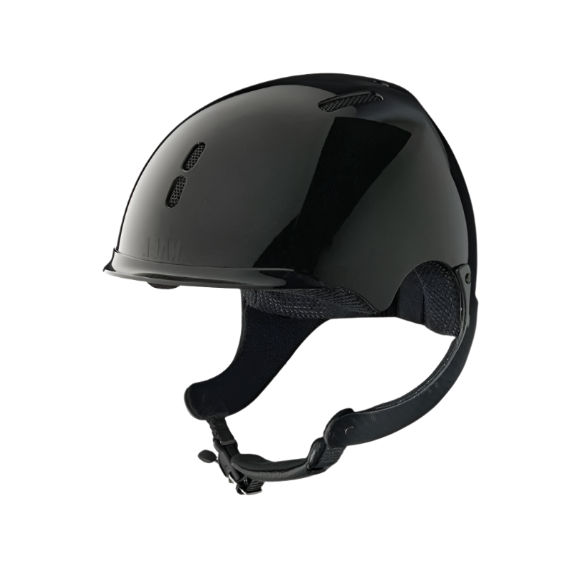 NACA - Capacete de equitação Gravity XP sem pala brilhante preto onyx | - Ohlala