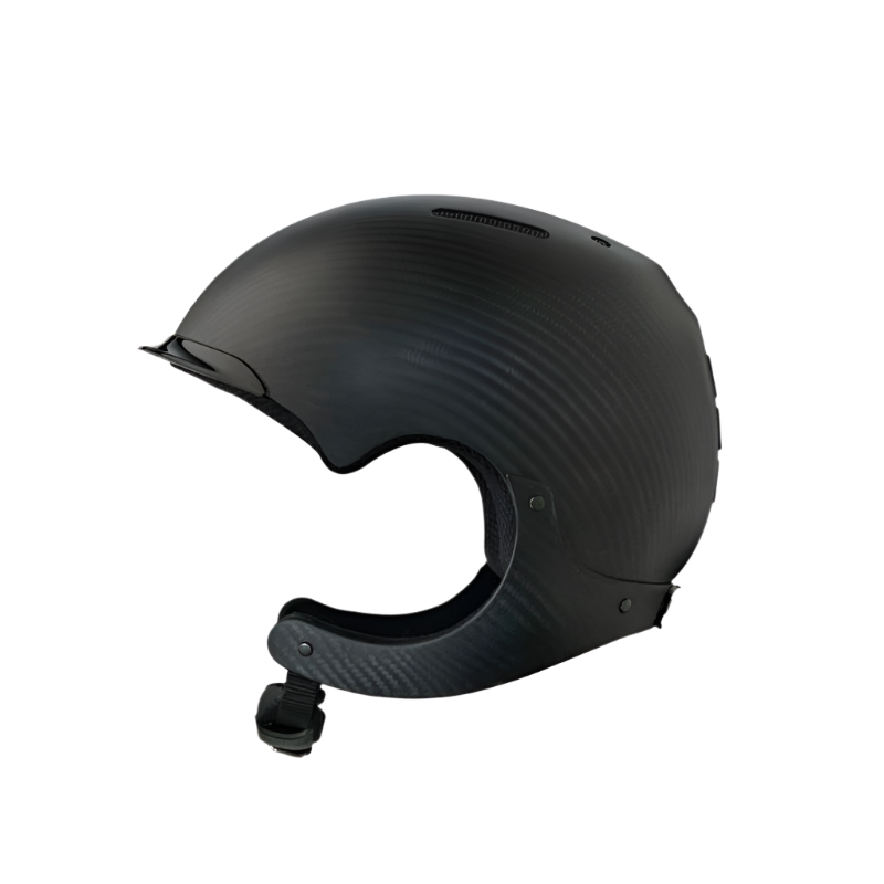 NACA - Kask jeździecki Gravity XP bez daszka carbon matowy czarny | - Ohlala