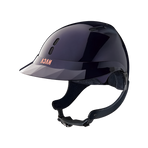 NACA - Kask jeździecki Gravity XP daszek polo błyszczący niebieski | - Ohlala