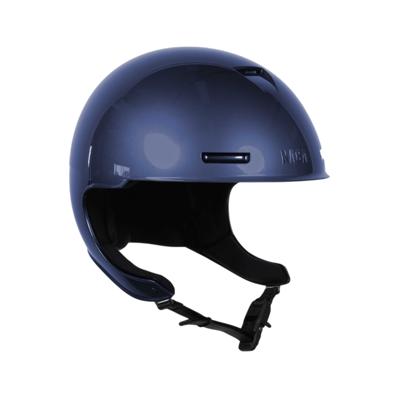 NACA - Capacete de equitação sem viseira Comète XP azul brilhante | - Ohlala