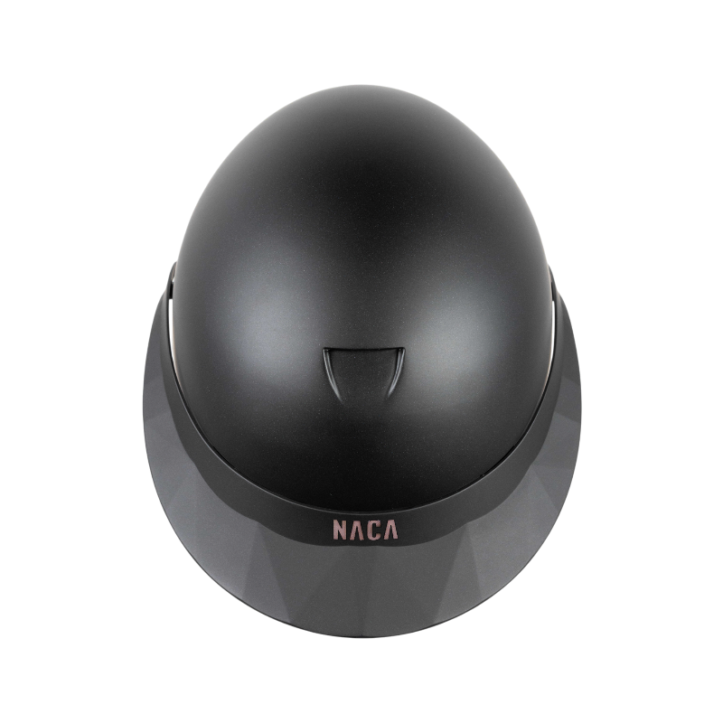 NACA - Capacete de equitação viseira polo Comète S preto mate | - Ohlala