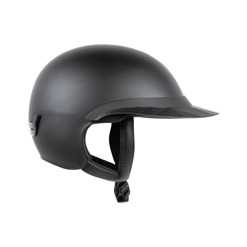 NACA - Capacete de equitação viseira polo Comète S preto mate | - Ohlala