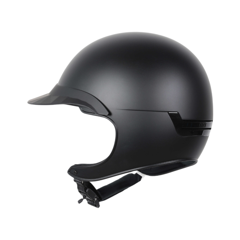 NACA - Capacete de equitação viseira polo Comète XP preto mate | - Ohlala