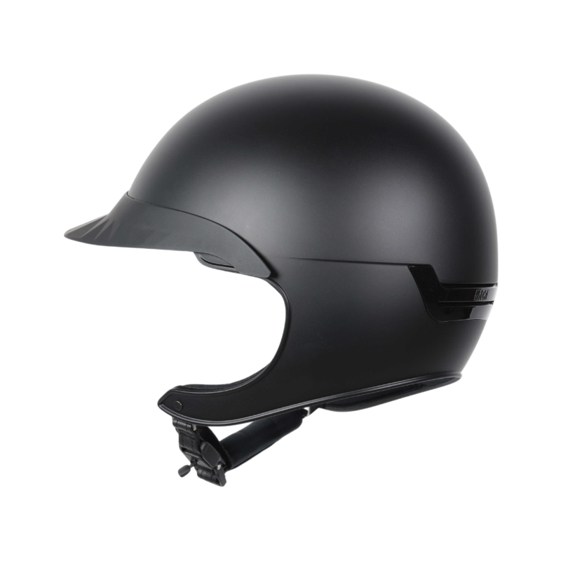 NACA - Casco da equitazione visiera standard Comète XP nero opaco | - Ohlala
