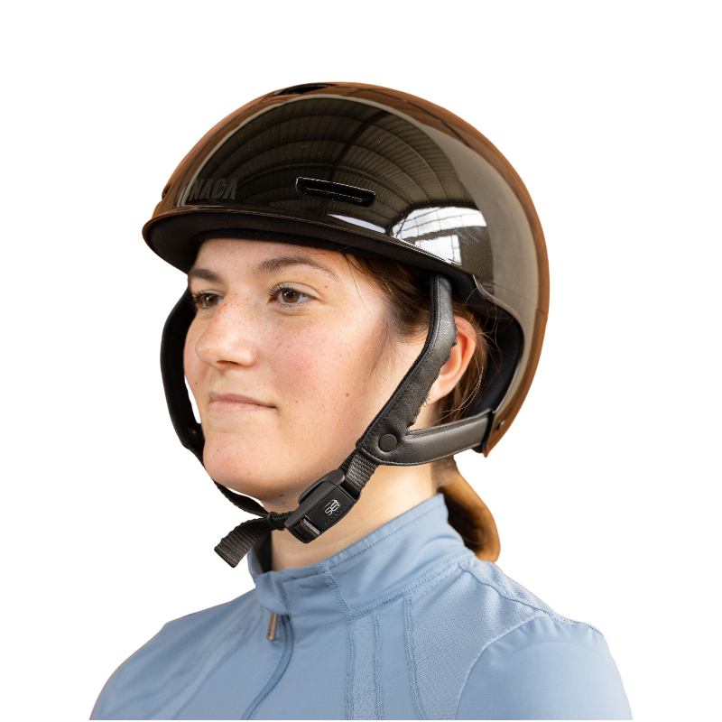 NACA - Comète S glossy black visorless riding helmet | - Ohlala