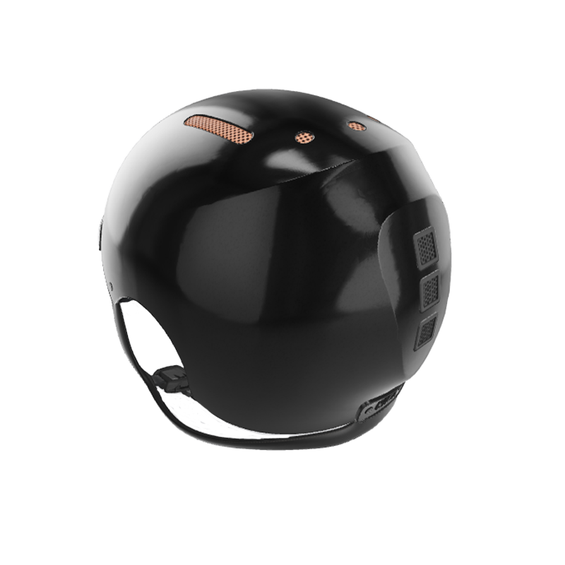 NACA - Casco de equitación Gravity S sin visera brillante negro onyx/ rose gold | - Ohlala