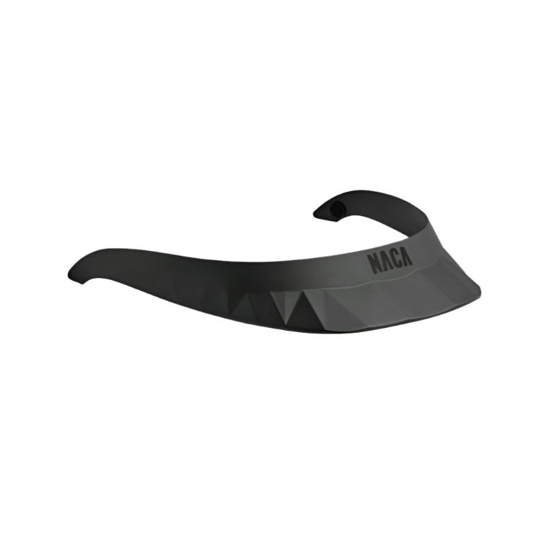 NACA - Visiera standard opaca nero onice / logo nero | - Ohlala
