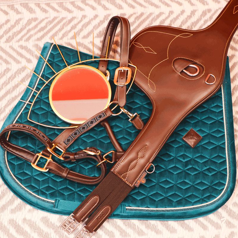 Kentucky Horsewear - Czaprak skokowy Velvet Szmaragdowy | - Ohlala