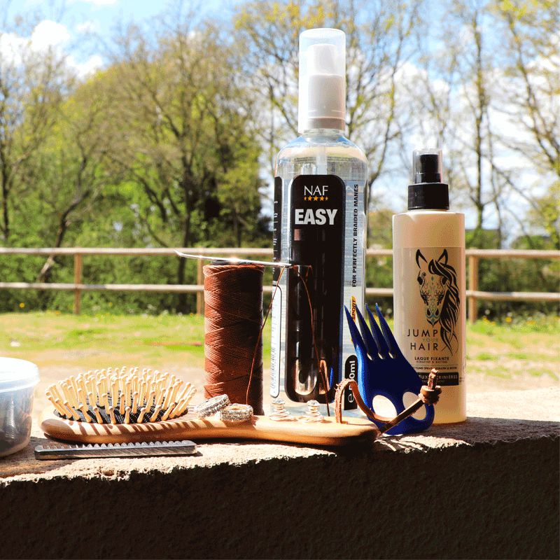 Imperial Riding - Waxed braiding thread brown | - Ohlala