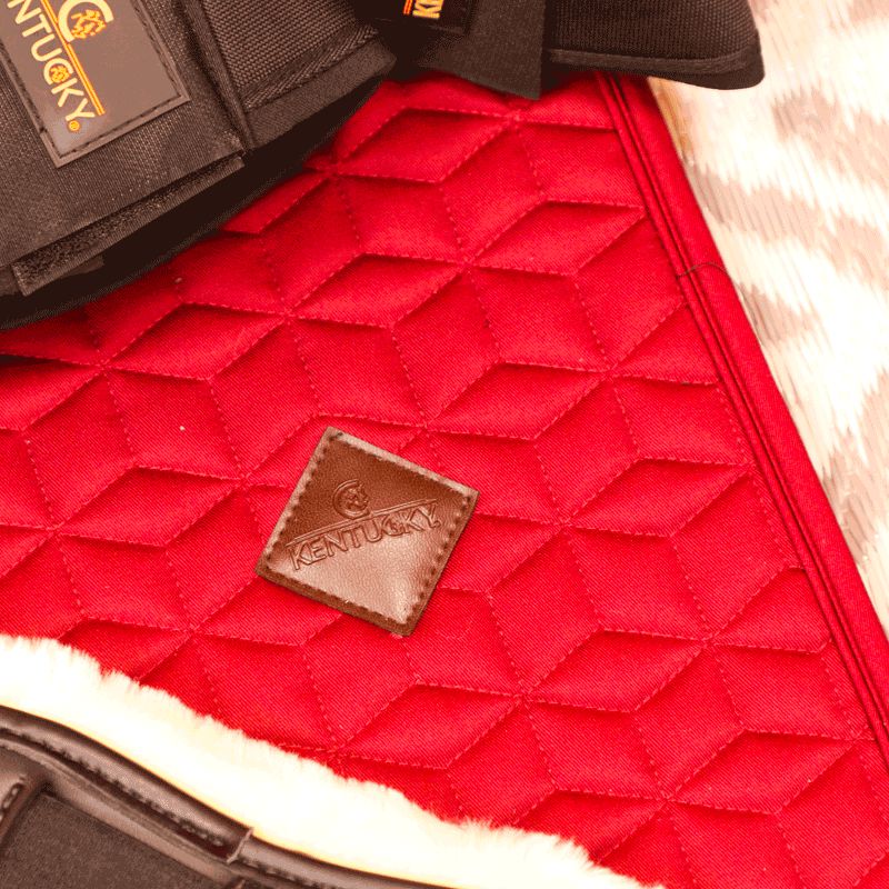 Kentucky Horsewear - Sottosella da dressage Basic bordeaux | - Ohlala